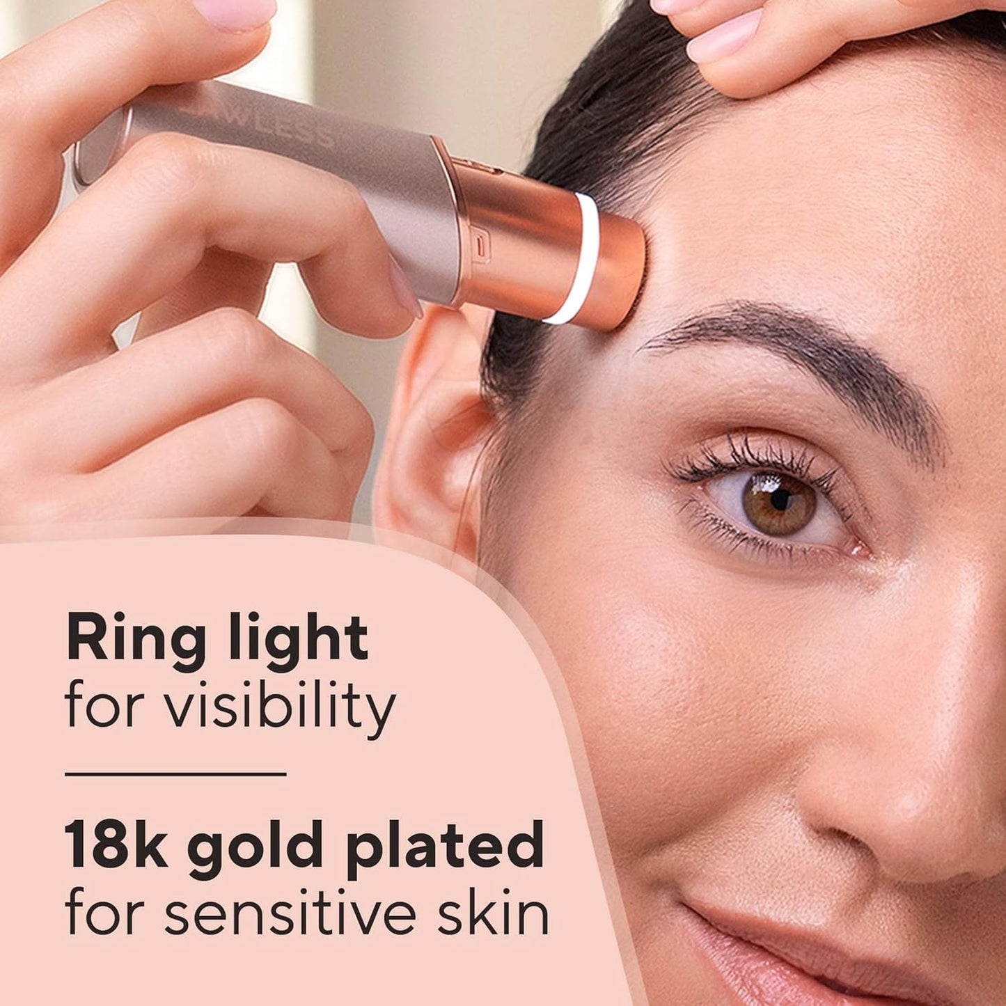 Depiladora facial 2 en 1 Luz LED, eléctrica, portátil