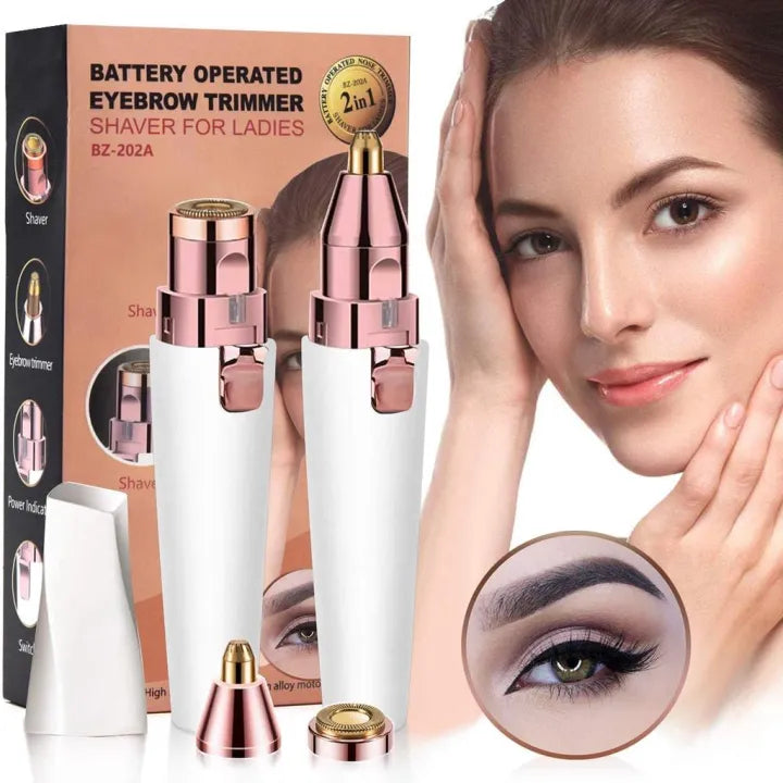 Depiladora facial 2 en 1 Luz LED, eléctrica, portátil