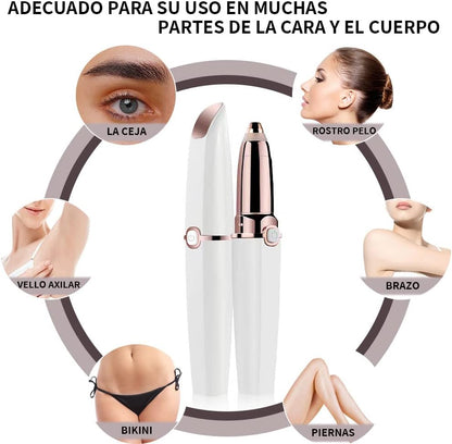 Depiladora facial 2 en 1 Luz LED, eléctrica, portátil